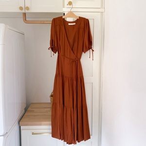 Christy Dawn Augusta Dress Rust/ burnt orange